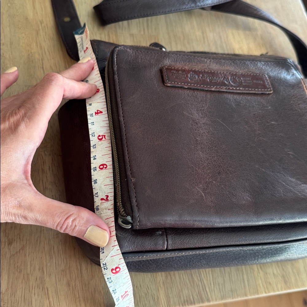 Fossil Vintage 75082 Dark Brown Soft Leather Crossbody Bag - Picture 13 of 15